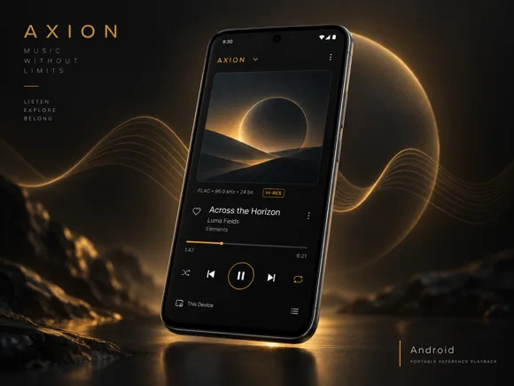 AXION Android — UI concept, not a released application