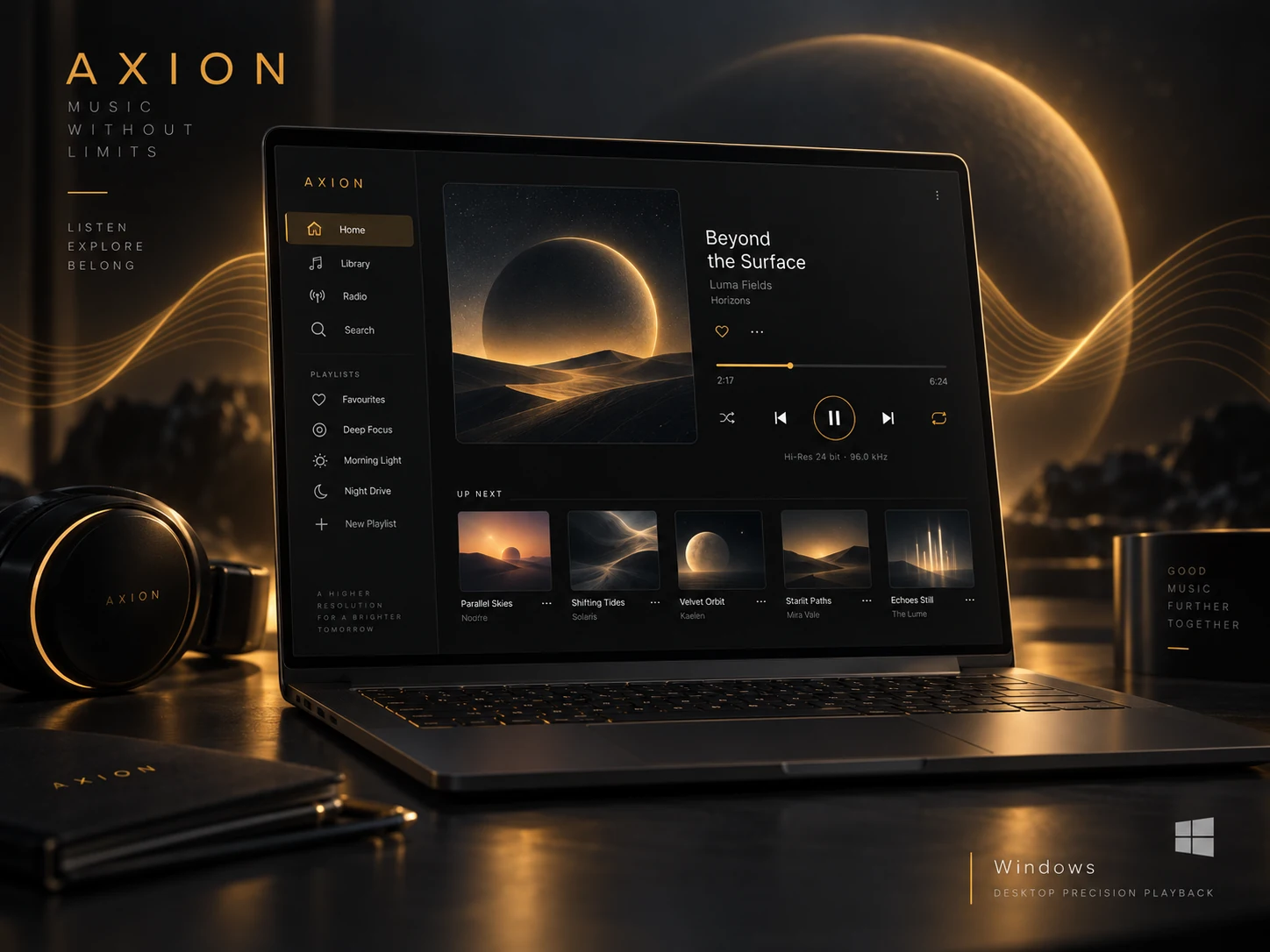AXION Windows — UI concept