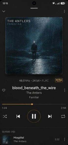 AXION Now Playing — UI concept